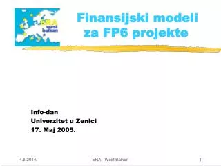 finansijski modeli za fp6 projekte