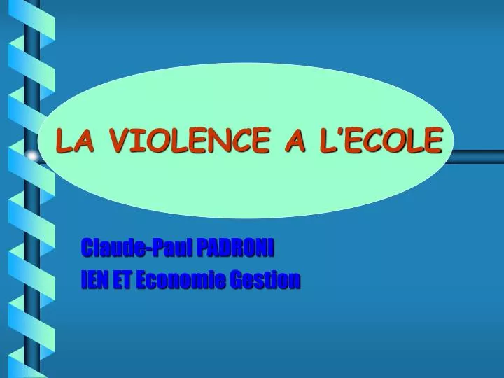 la violence a l ecole