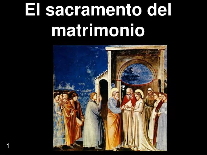 el sacramento del matrimonio