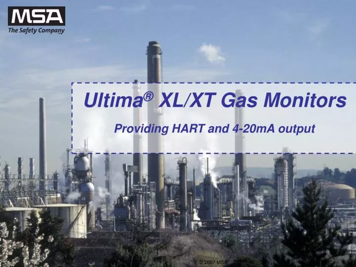 ultima xl xt gas monitors providing hart and 4 20ma output