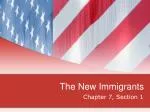 The New Immigrants