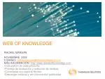 WEB OF KNOWLEDGE - slide 1