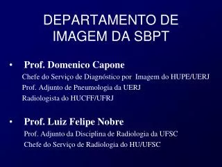 departamento de imagem da sbpt