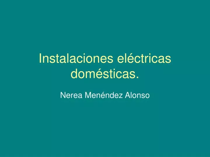 instalaciones el ctricas dom sticas