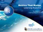 Metrics That Matter Learning Analytics - slide 1