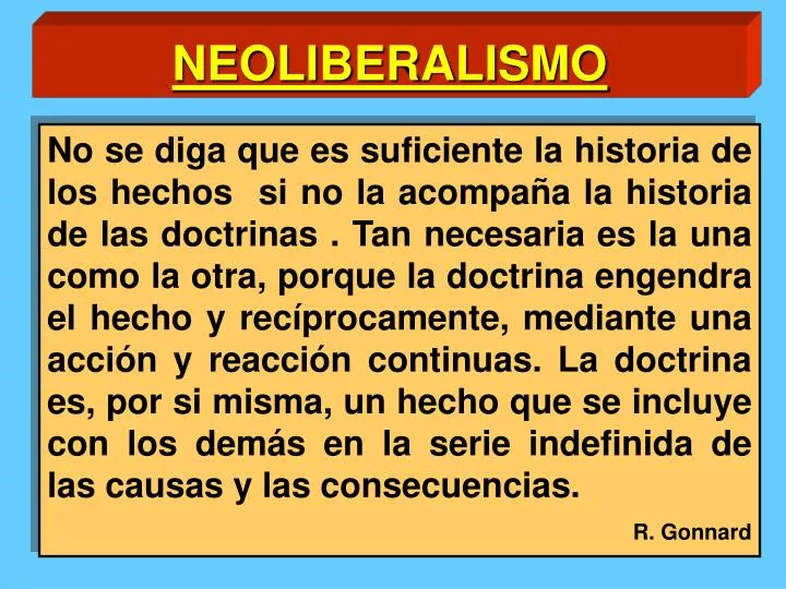 neoliberalismo