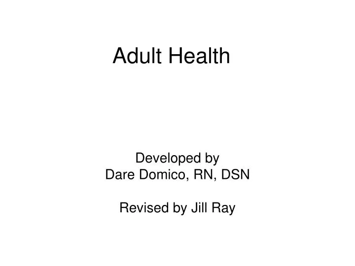 adult health