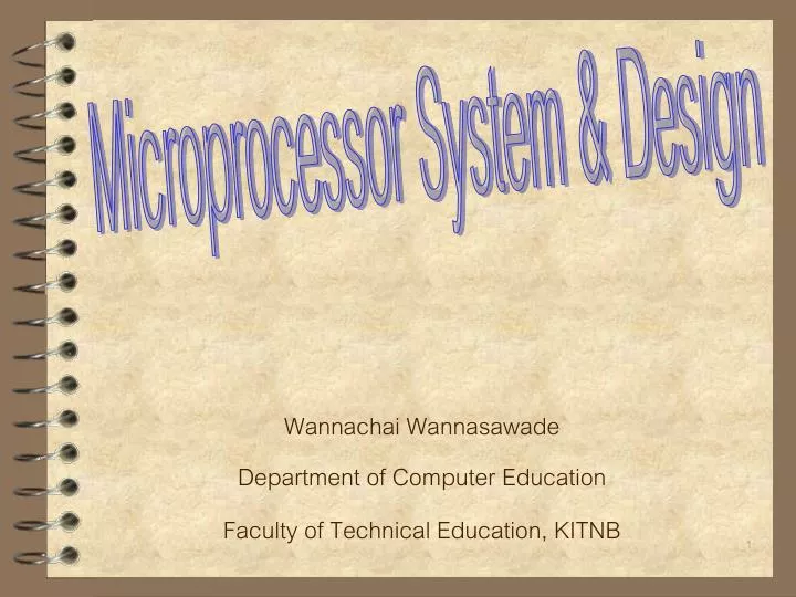 wannachai wannasawade department of computer education faculty of technical education kitnb