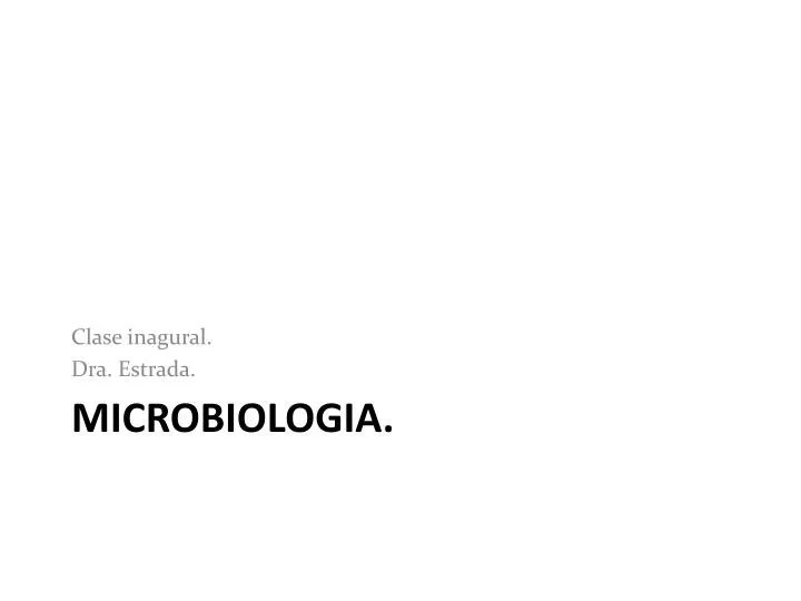 microbiologia