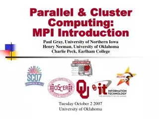 Parallel &amp; Cluster Computing: MPI Introduction