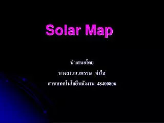 solar map