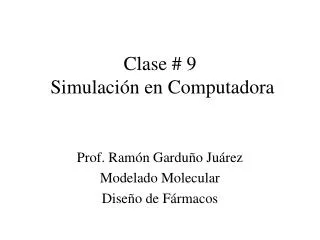 clase 9 simulaci n en computadora