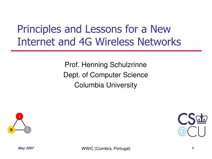 principles and lessons for a new internet and 4g wireless networks