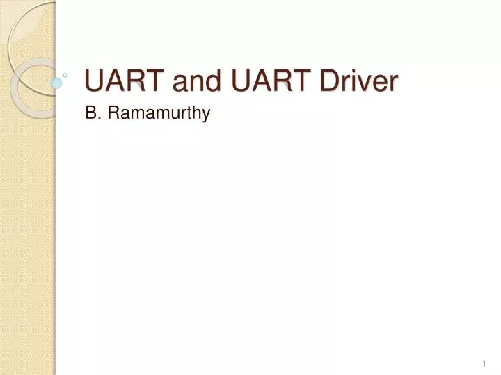 uart and uart driver