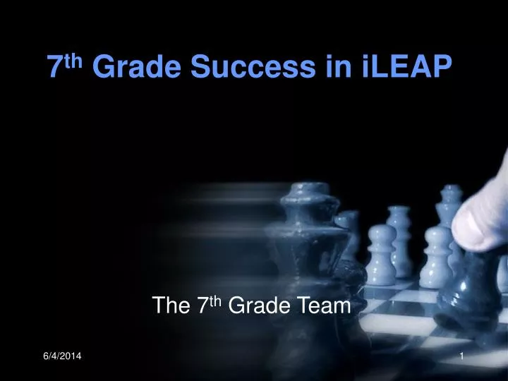 7 th grade success in ileap