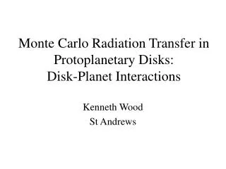 Monte Carlo Radiation Transfer in Protoplanetary Disks: Disk-Planet Interactions
