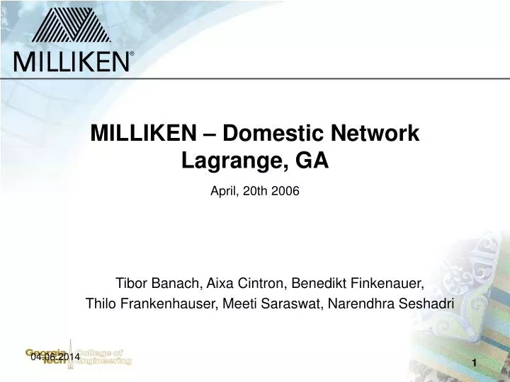 milliken domestic network lagrange ga april 20th 2006