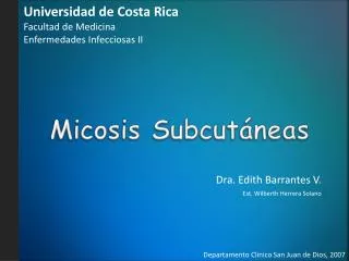 micosis subcut neas