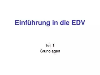 einf hrung in die edv