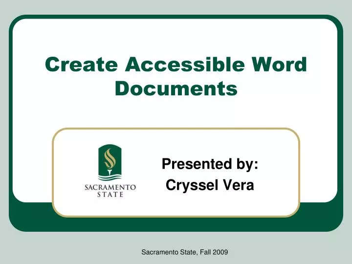 create accessible word documents