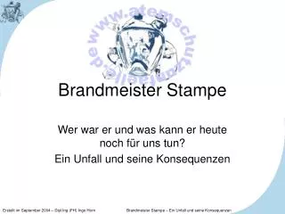 Brandmeister Stampe