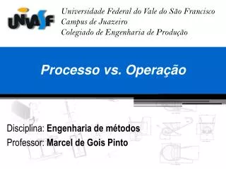 processo vs opera o