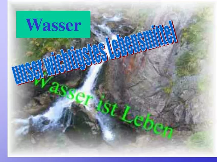 wasser