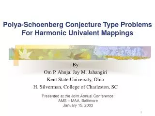 Polya-Schoenberg Conjecture Type Problems For Harmonic Univalent Mappings