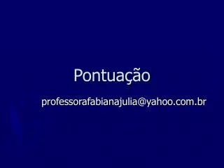 pontua o