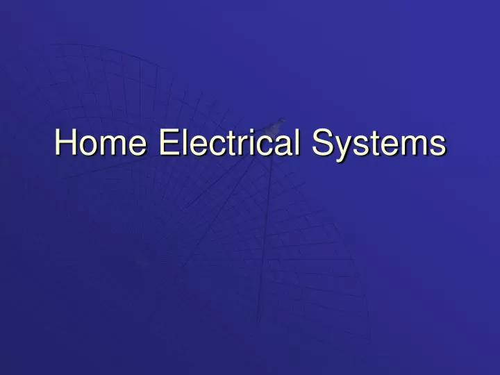 home electrical systems
