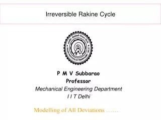 Irreversible Rakine Cycle