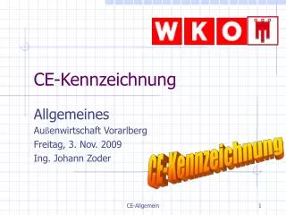 ce kennzeichnung