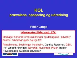 kol pr valens opsporing og udredning