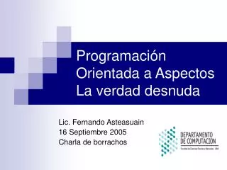 programaci n orientada a aspectos la verdad desnuda