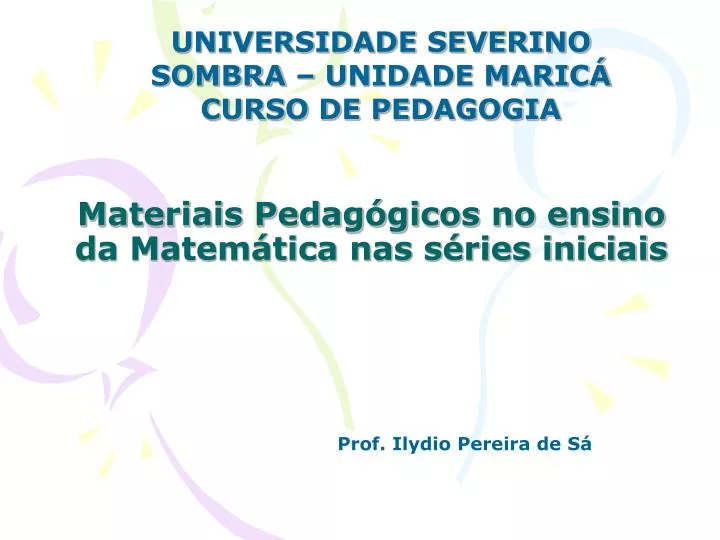 materiais pedag gicos no ensino da matem tica nas s ries iniciais