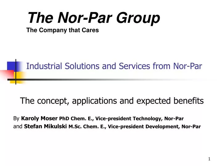 industrial solutions and services from nor par