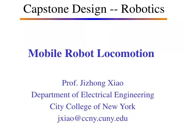 mobile robot locomotion