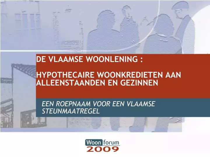 de vlaamse woonlening hypothecaire woonkredieten aan alleenstaanden en gezinnen