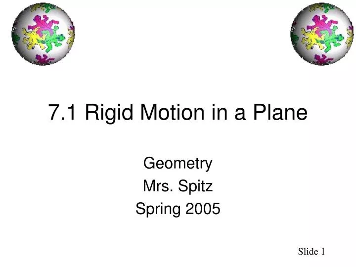 7 1 rigid motion in a plane