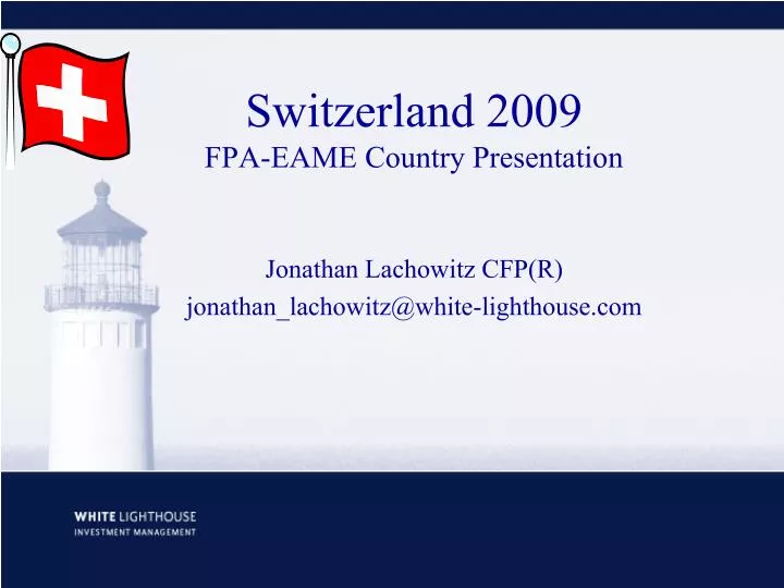 switzerland 2009 fpa eame country presentation