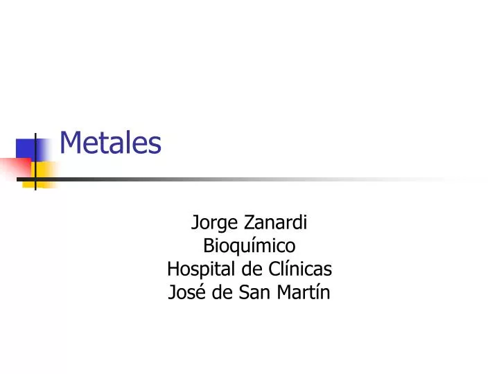 metales