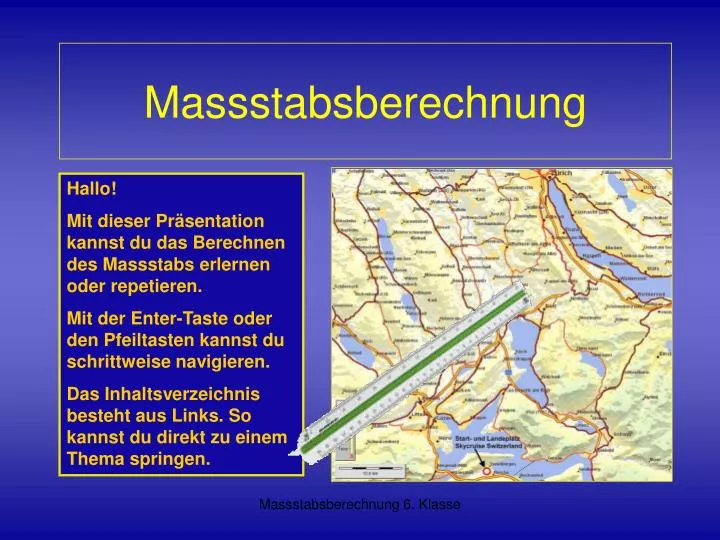 massstabsberechnung