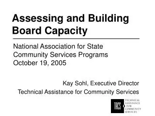Assessing and Building Board Capacity