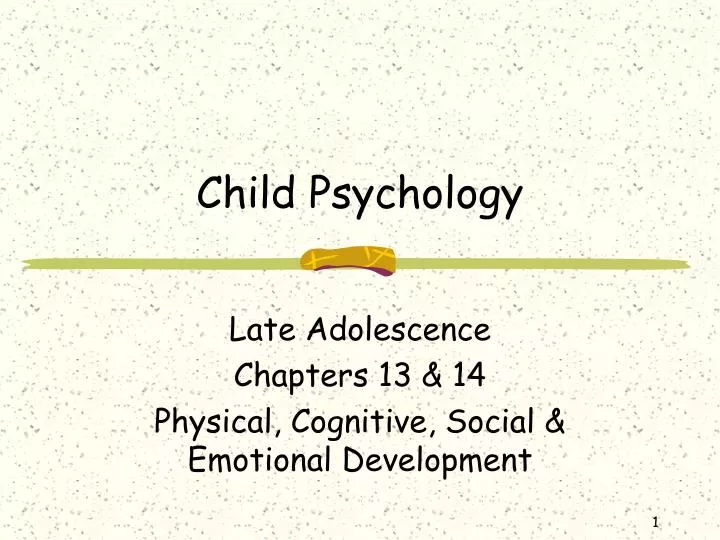 child psychology