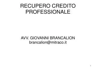 avv giovanni brancalion brancalion@mitraco it