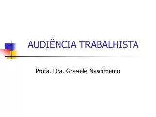 audi ncia trabalhista