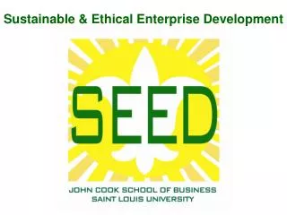 Sustainable &amp; Ethical Enterprise Development