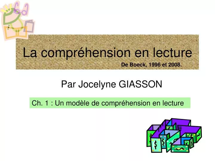 la compr hension en lecture