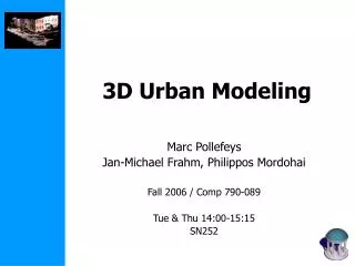 3D Urban Modeling