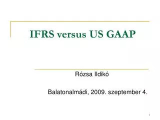 ifrs versus us gaap